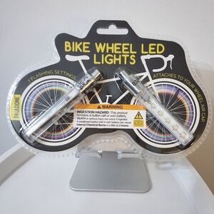 NEW Paladone Bike Wheel LED Lights - Attaches To Your Bike Wheel Air Valve